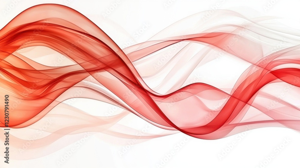 Poster elegant abstract wave swirl flowing curves vibrant color gradient digital art background