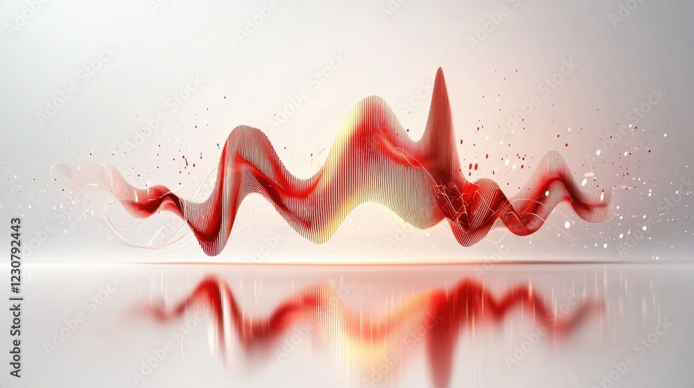 Poster vibrant liquid wave abstract motion background with dynamic fluid curves and splashes