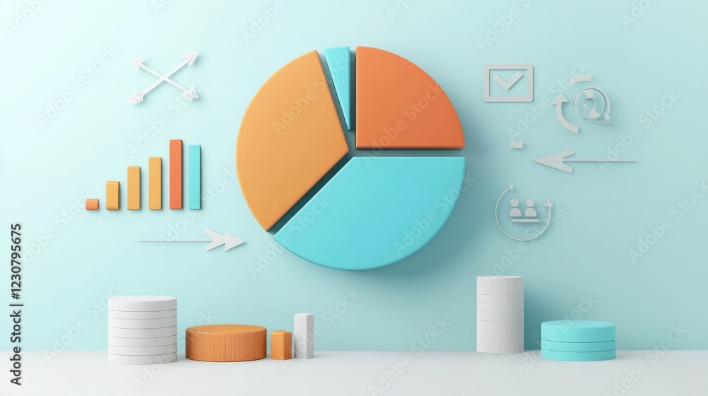 Aufkleber insightful business data visualization with diverse infographic elements