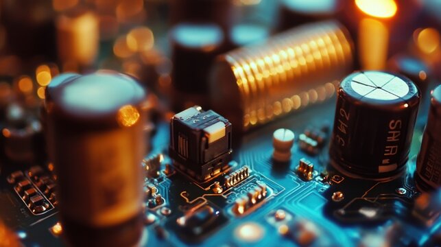 A high-efficiency IGBT transistor module used in industrial electronics, displayed on a dark teal background.