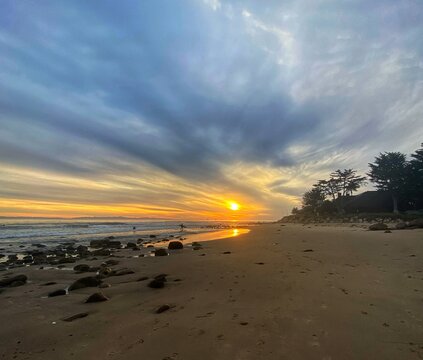 sunset in california