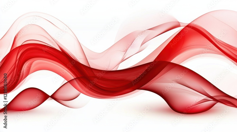 Poster mesmerizing waves of vibrant color and fluid motion in abstract digital art
