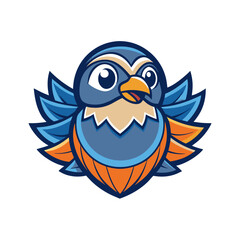 Sparrow Bird Vector Illustration - Cartoon, Clipart & Line Art Design on White Background, Sparrow bird vector illustration in cartoon, clipart, and line art style with a white background.