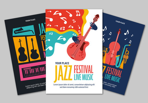 Vibrant Jazz Festival Music Poster Design
