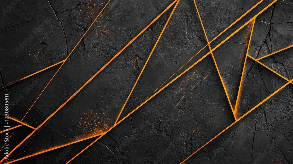 Poster captivating abstract geometric pattern with intersecting diagonal lines and contrasting colors on da