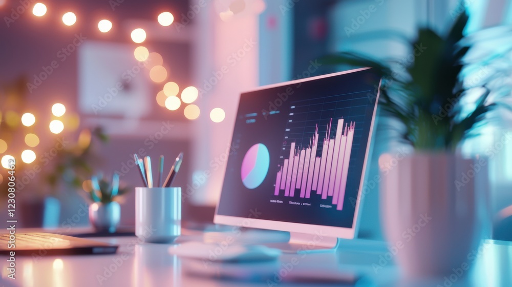 Poster dynamic data dashboard for insightful business analytics and strategic decision making