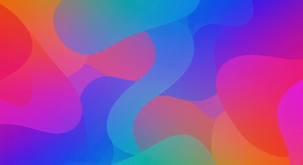 Vibrant Abstract Fluid Design: A dynamic and colorful abstract image featuring a smooth, gradient fluid design with a range of vibrant hues and a modern aesthetic.