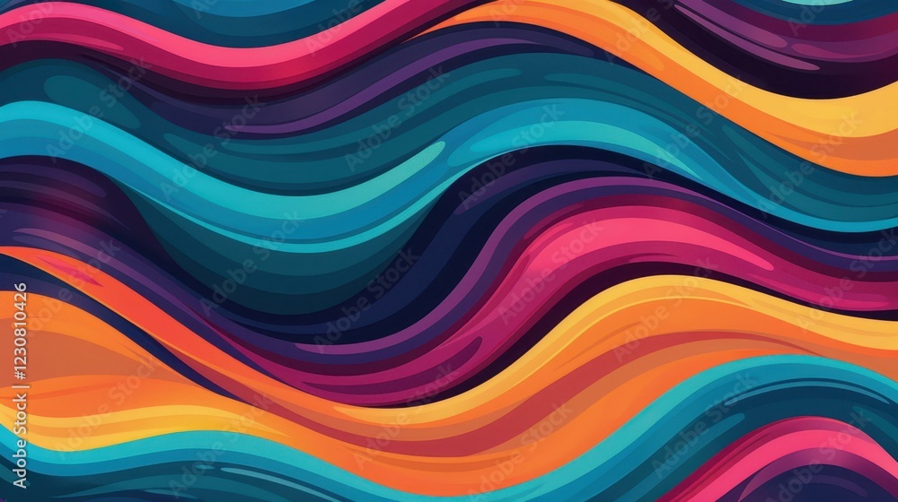 Poster get lost in vibrant s groovy backgrounds with swirling patterns and a retro psychedelic vibe for you