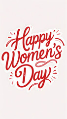 Happy women's day .