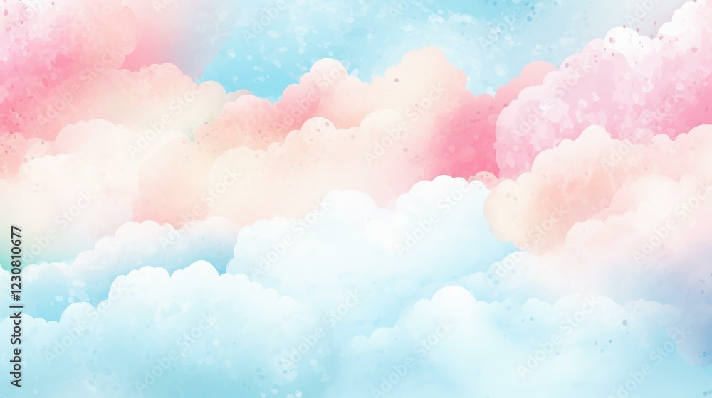 Aufkleber create a dreamy atmosphere with this pastel watercolor gradient background, perfect for adding a ser