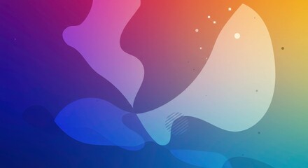 Abstract Colorful Fluid Art: A vibrant display of dynamic fluid shapes blend seamlessly across a gradient background, creating an eye-catching and modern design.