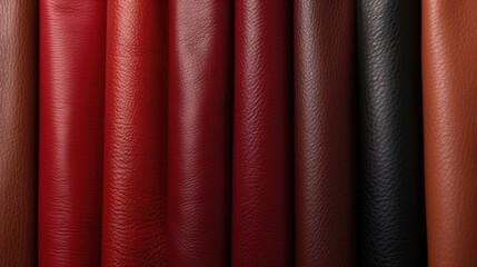 Fototapeta premium Experience the elegance of textured leather, rich in color and detail, ideal for enhancing luxury fashion designs.