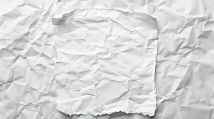 Obraz premium A crisp white sheet of paper contrasts beautifully against soft, crumpled fabric, creating an artistic backdrop.