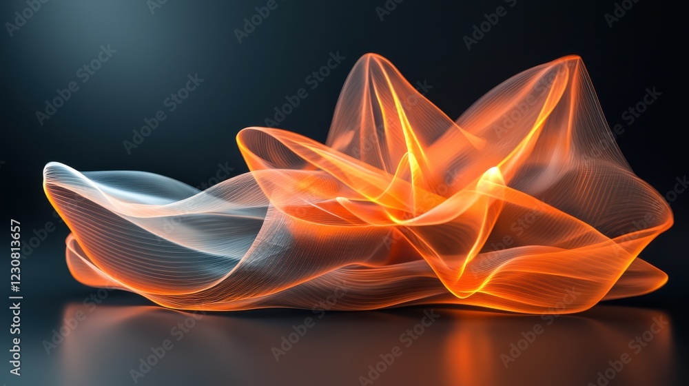 Poster mesmerizing swirls of vibrant energy abstract dynamic lights in motion design