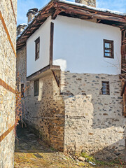 Winter Sunset view of Village of Kovachevitsa, Bulgaria