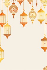 Fototapeta premium Islamic Muslim Arabian style pattern background