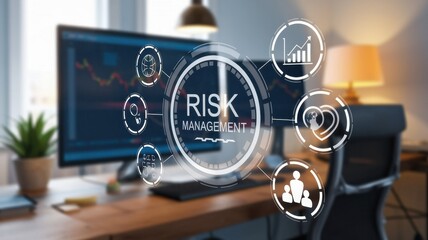Fototapeta premium Risk Management Strategy: A Modern Business Approach