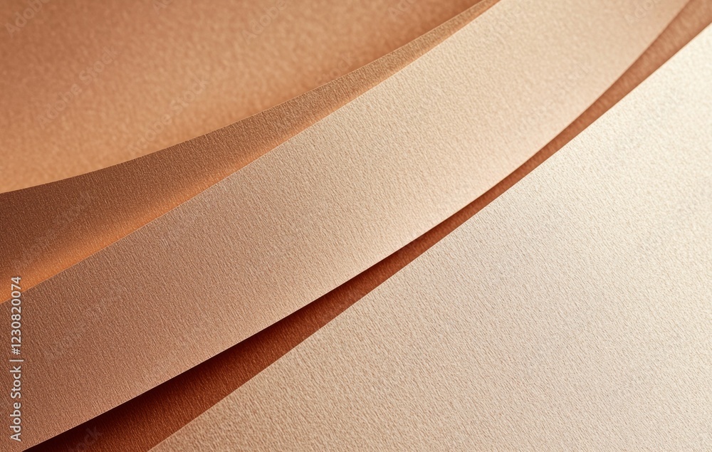 Poster smooth curved paper layers create an elegant and abstract background, forming a visually appealing d