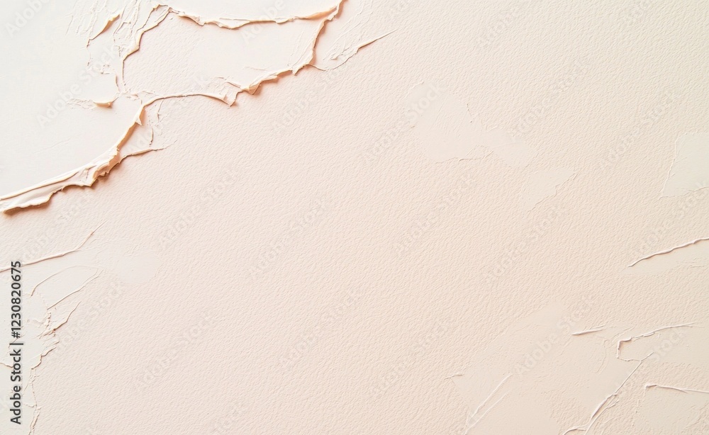 Poster soft beige textured background with gentle cracks and brushstrokes creating a delicate and sophistic