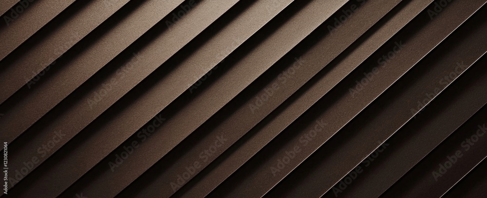 Poster diagonal brown stripes are creating an abstract and modern background, perfect for various design pr