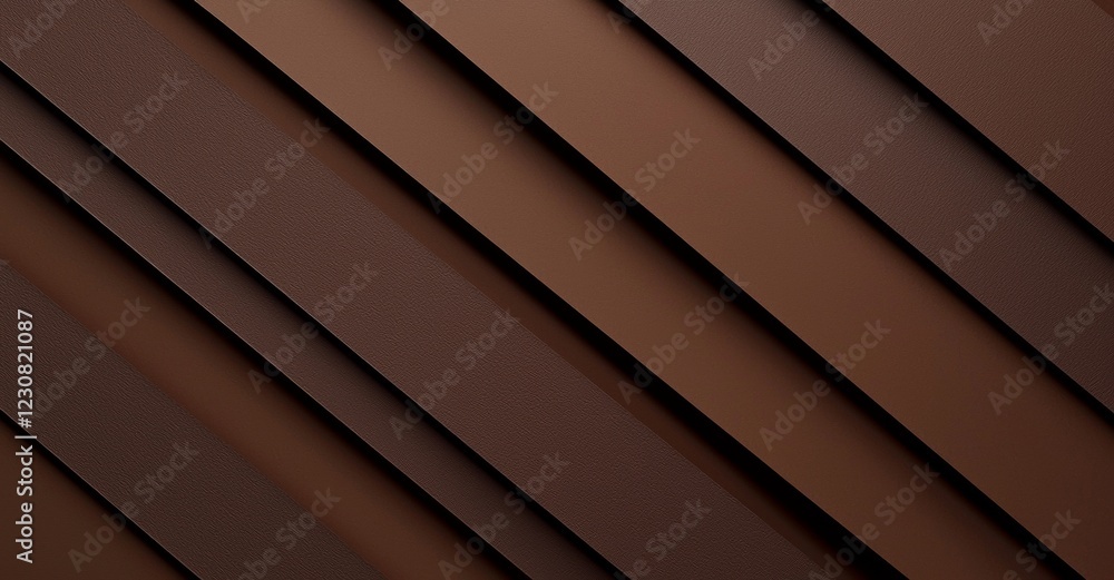 Aufkleber diagonal brown stripes creating a modern, abstract background with a textured surface, offering an i