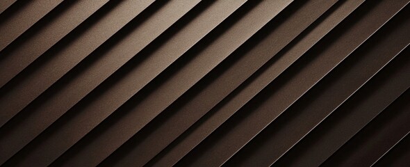 Obraz premium Diagonal brown stripes are creating an abstract and modern background, perfect for various design projects requiring a sense of depth and contemporary style