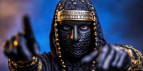 Obraz premium man dressed as hammurabi -