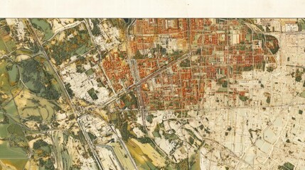 Aerial View of a City: A Bird's Eye Perspective of Urban Development and Green Spaces