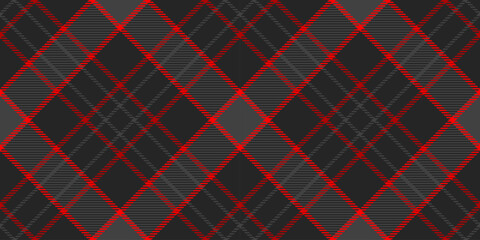 Invite background check vector, hounds textile texture tartan. Short fabric plaid pattern seamless in black and grey colors.