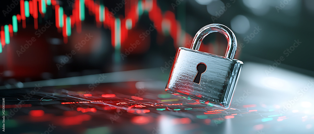 Poster digital security innovations financial trading platforms image representation modern technology envi