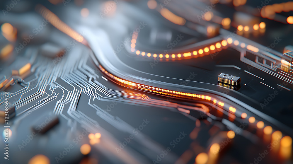 Aufkleber advanced cybersecurity action in finance digital environment illuminated circuitry concept technolog
