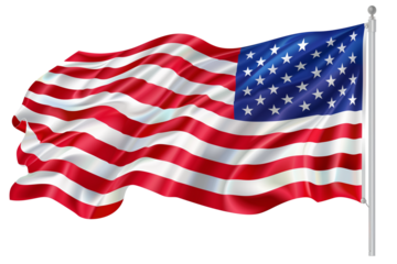 Waving National Flag Design Isolated on White With Transparent Background for Creative Projects and Designs