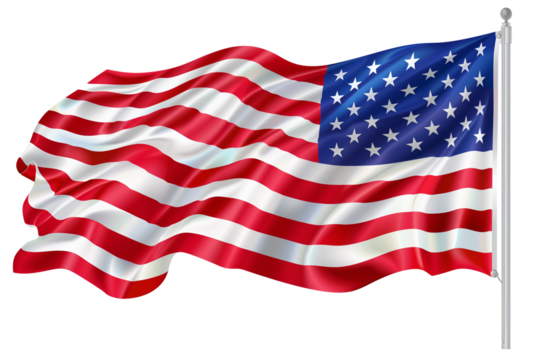 Waving National Flag Design Isolated on White With Transparent Background for Creative Projects and Designs