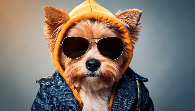 dog in sunglasses