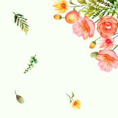 background with spring flower