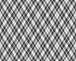 Argyle pattern of geometric rhombus. Harlequin check wallpaper design. Classic diamond shaped textile material for web background, print fabric clothing, sweater, wrapping paper, gift card, invitation