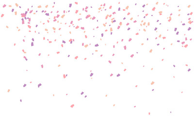 Faling confetti for festival background, birthday party invitation, carnival celebrate, glamour concert. Shiny colourful flying particle. Magic mosaic effect, romantic ceremony vibrant ornament.