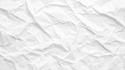 Obraz premium White Crumpled Paper Texture: Abstract Background for Design