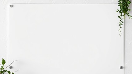 Fototapeta premium Empty Whiteboard, Creativity, Ideas, Bright, Sharp Colors, Professional AI Art