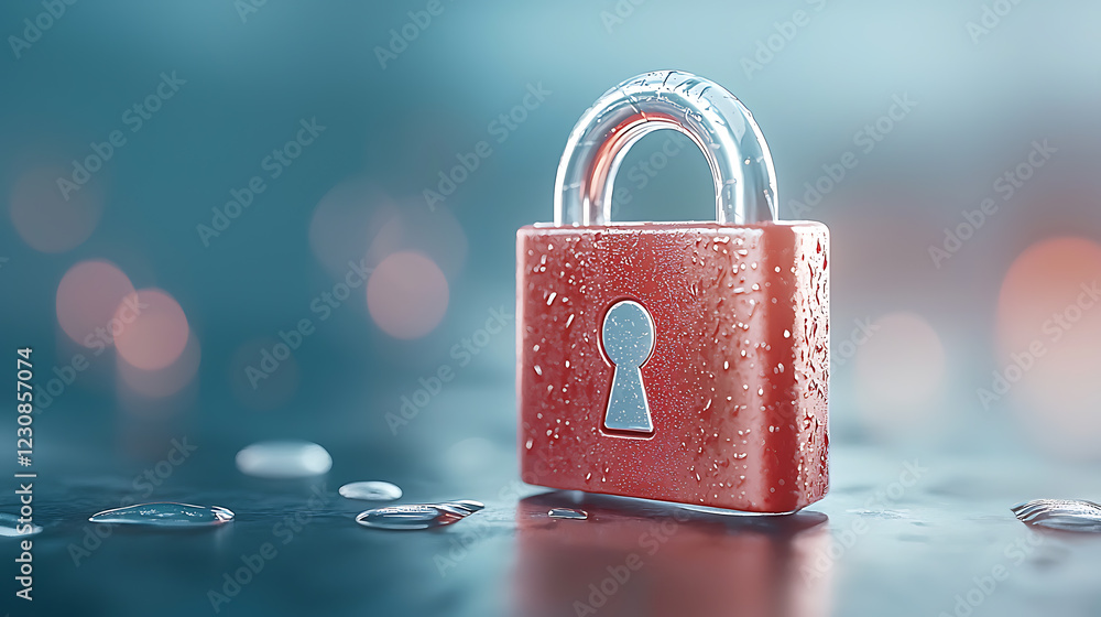 Poster securing financial data in health insurance systems global context digital artwork cybersecurity env
