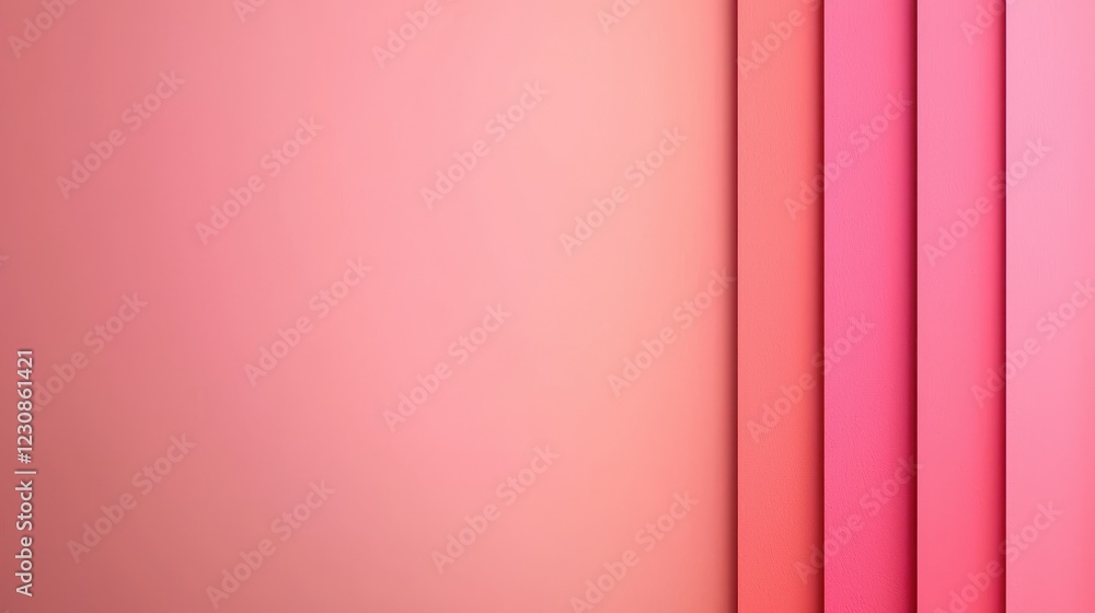 Poster soft pink gradient background with paper texture and shadows