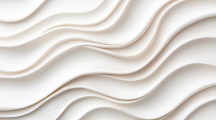 Obraz premium Elegant Textured White Waves for Modern Background or Design