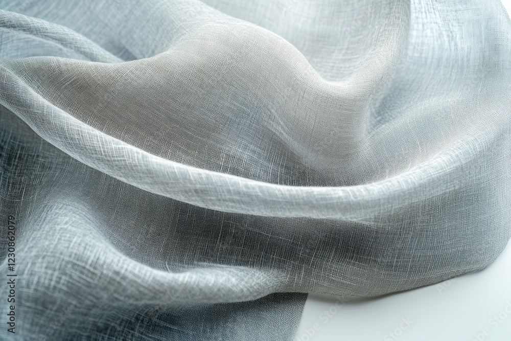 Poster soft, flowing grey fabric with subtle texture and gradient.