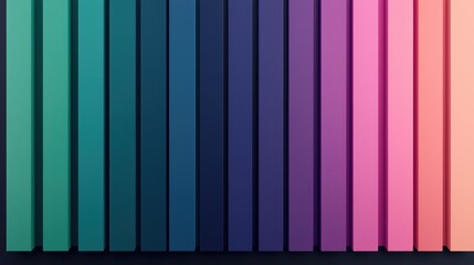 Colorful Vertical Stripes with Gradients in Multiple Shades of Colors