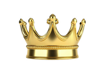 Golden Crown Shines Brightly Against Black, Symbolizing Royalty and Power.