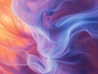 Obraz premium a swirling nebula of ethereal blues and purples, creating a dreamlike cosmic atmosphere with delicate light streaks and misty gradients