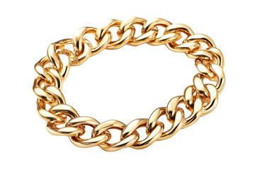 Obraz premium Gold Chain Gleams Brightly Against Black Background, Symbolizing Luxury and Style.