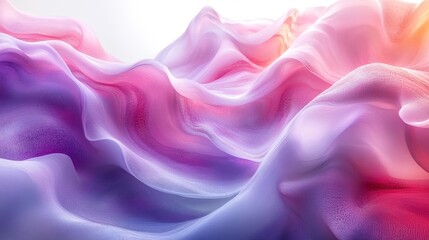Obraz premium Pastel Gradient with Soft Glowing Waves. Generative AI