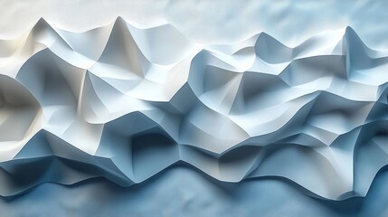 Obraz premium Sophisticated abstract polygonal texture with triangular facets and soft shadow play. Generative AI