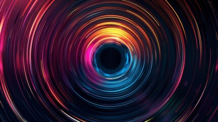 Abstract Circular Light Pattern